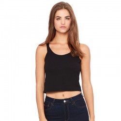 Plain Women's polycotton crop top Bella+Canvas 122 GSM